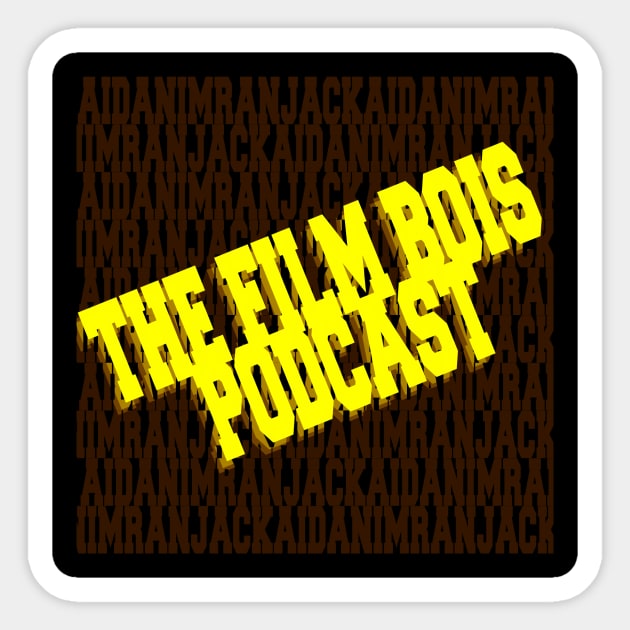 The Film Bois Logo Pocket tee Sticker by TheFilmBoisPodcast